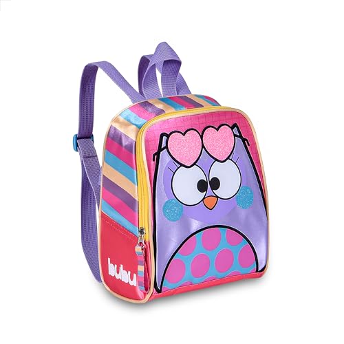 Kit Mochila de Rodinha Infantil, Lancheira térmica e Estojo Duplo, Bubu e as Corujinhas Oficial