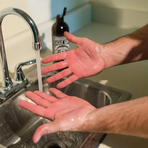Image of Eagle Grit Heavy Duty Industrial Hand Cleaner - USA Made Mechanic Soap - Silica-Based, Solvent-Free Hand Degreaser - Removes Grease, Oil, Paint, & More - Moisturizing, Eco-Friendly, Drain Safe - 16 Oz