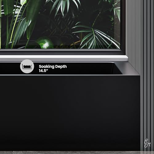 image for Swiss Madison Voltaire 60 in. x 32 in. Acrylic Matte Black, Skirted Al