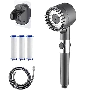 Duitse Massage Multifunctionele Douchekop met één knop Aanpassing Douchekop en Broek Set High Flow Handheld Douchekop