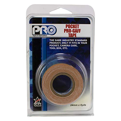 Pro Tapes 306GB16MTAN1 PRO Pocket Gaff Tape, 1' x 6 yd, Tan']