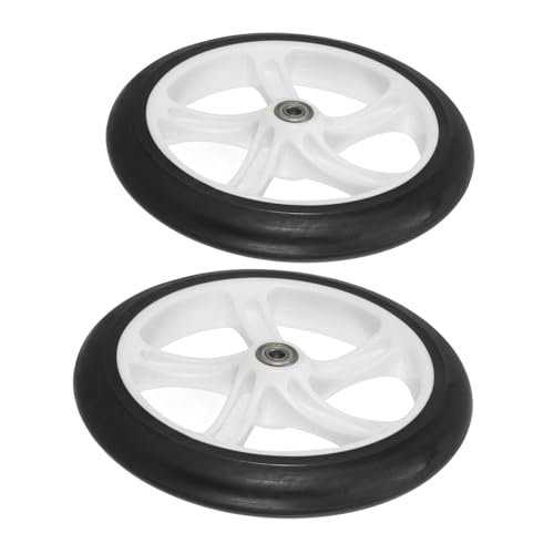 MUELODSIC 2 piezas Ruedas de Repuesto para Carrito y Silla Diseño Silencioso Soporte Estable Uso Multifuncional para Carritos de Compra y Sillas de Oficina de Unidades