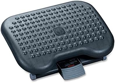 Rubbermaid Commercial Height Adjusting Tilting Footrest, 18 1/8 x 14 1/4 x 4 1/8-6 5/8, Charcoal