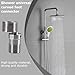 Faucet Adapter Kit – 360° Adjustable Stainless Steel Swivel | Angled Elbow Connector, Durable Bathroom Fixture, Easy Clean Store Component, Flexible Showering Tool