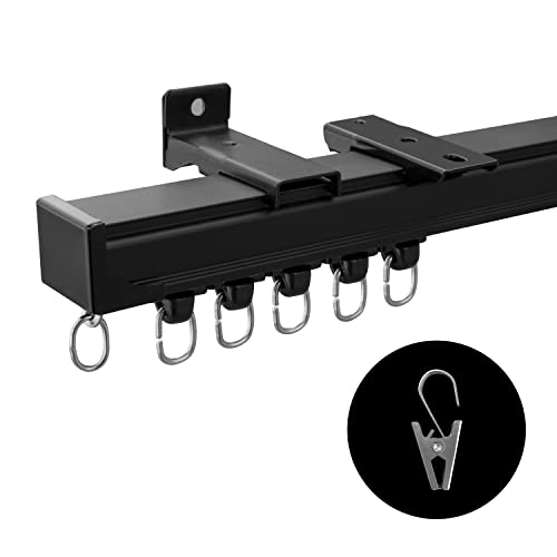 MaKefeile Ceiling Curtain Track,Curtain Track Wall Mounted,Ceiling Mount Rail Room Divider Tracks...