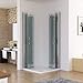 MIQU Duschkabine 80x80x185cm Eckeinstieg Dusche Falttür 180º Duschwand Duschabtrennung 6mm Nano Glas DBP en las günstig Kaufen-MIQU Duschkabine 80x80x185cm Eckeinstieg Dusche Falttür 180º Duschwand Duschabtrennung 6mm Nano Glas DBP
