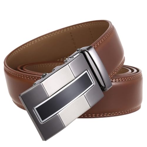Genuine Leather Men's Belt Luxury Fashion Alloy Automatic Buckle Business2