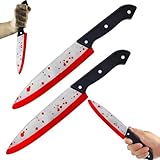 Gxlaihly 2 Piezas Cuchillo Falso De Halloween, Daga plástico de Holloween, Accesorio de disfraz para Helloween, cosplay