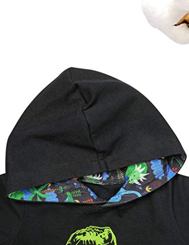 Von Kilizo Toddler Boy Clothes 18-24 Months Boy Outfits Winter Cute Dinosaur Hoodie Baby Boy Sweatsuit + Dinosaur Pants 2Pcs Set #TOP3