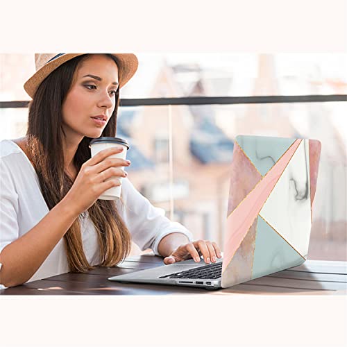 Coque MacBook Pro Retina 13 marbre géométrique A1502 A1425 avec protège-clavier - 6