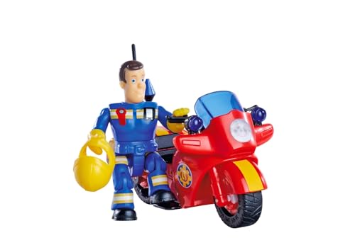 Simba Feuerwehrmann Sam Motorrad mit Figur und Zubehör – Robustes...