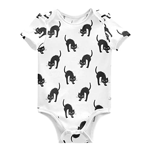 Image of Ollabaky Unisex Baby Bodysuits Short-Sleeve Cotton Baby Clothes for Girls Boys 0-24 Months