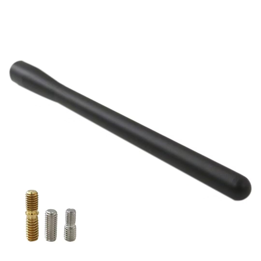 New Version Stubby Motorcycle Antenna Fit for Harley Davidson Tour Electra Road S Classic 1998-2023, 4.5-inch Short Antenna Replacement Designed for Optimized FM/AM