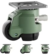 HOLKIE Leveling Stem Castor Wheels Set Of 4 Heavy Duty With Ratchet - View #3