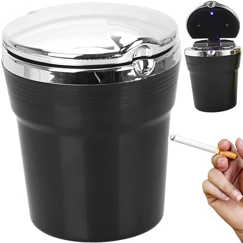 Auto Aschenbecher Mit LED + Handyhalterung - Doppelt Praktisch!