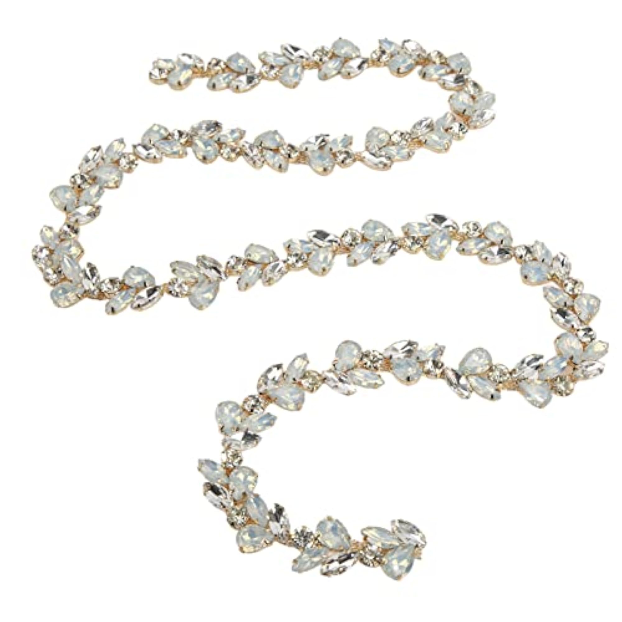 Rhinestone Flower Chain for DIY Decoration