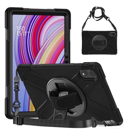 GOOVEN ���|�� Xiaomi POCO Pad 12.1�C���` �p�P�[�X ���u�� �c�u�� �X�^���h �V���I�~ Xiaomi Redmi Pad Pro 12.1 �p�ϏՌ� �J�o�[ Android�^�u���b�g�ی�P�[�X �n���h�x�� ��� �V���R���C��