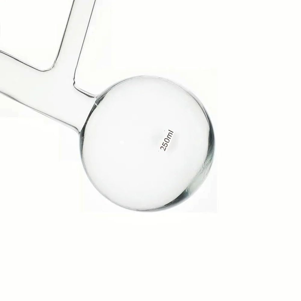 Pallone di Distillazione, 250 Ml, Vetreria da Laboratorio, 1 Pezzo(Round Bottom 24x19)