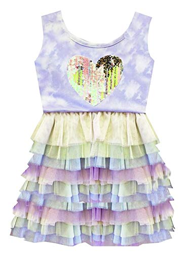 Rare Editions Big Girls' Floral Print Textured Knit Dress