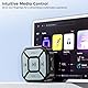 Kabellose Bluetooth-Media-Taste, Lenkradfernbedienung für Auto, Fahrrad, Kamera, Fernauslöser für iPhone/Android, kabellose Selfie-Taste, Musik-Controller-Aufkleber, zum Fahren und Radfahren
