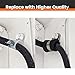 10 PCS 1-5/8 Inch 304 Stainless Steel Cable Clamps with Rubber Coated Cushion – Insulated Wire Clamps for Automotive, Pipe, Tube, Hose, Lines & Cord Installation (DN 42mm)