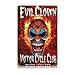 Past Time Signs LWT032 Evil Clown Motorcycle Vintage Metal Sign
