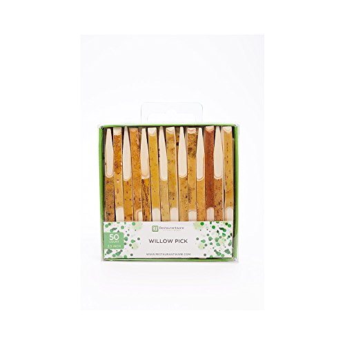 Restaurantware 3.5 Inch Toothpicks For Appetizers, 500 Natural Wood Cocktail Toothpicks - Compostable, Sharp Point, Bamboo Mini Appetizer Picks, Sturdy, For Garnishes Or Finger Foods - Restaurantware #TOP1