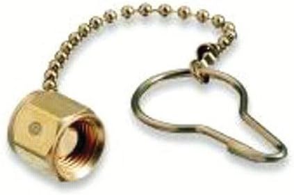 Western Enterprises 1-Piece Nut & Plug Assembly, Brass, #4, 1/8-1.25 UNC, Class 2A, Right Hand, Gas Fitting