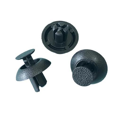 Nlnkdtdpak 50 Pieces 50Pcs Fasteners 7Mm Fastener Push Clip Black Auto Vehicle Door Trim Panel Retainer Fit For Toyota Camry Highlander Carola(50 Pieces)