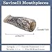 Savinelli Italian Cigar Mouthpiece - 38 Ring Gauge Decorative Cigarillo Holder (Grey Swirl)
