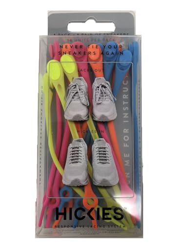HICKIES 1.0 Original Unisex One Size Fits All Elastic No-Tie Shoelaces