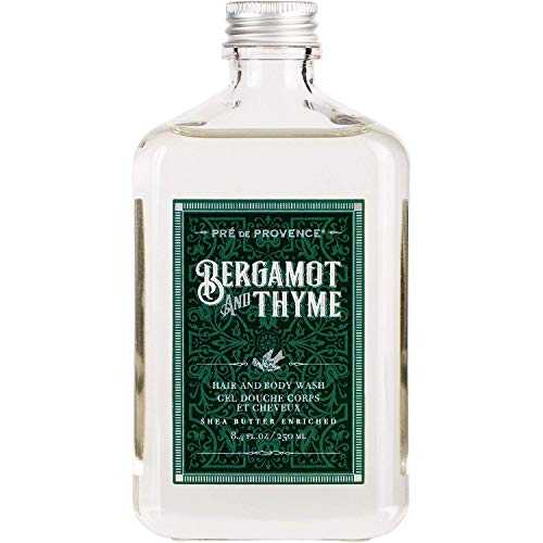 Image of Pre de Provence Bergamot & Thyme Men's Fragrance Collection, Hair & Body Wash, 250 ML