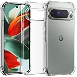 CASEVASN for Google Pixel 9 Pro XL Case, Ultra [Slim Thin] Flexible Scratch Resistant Clear TPU Gel Rubber Soft Skin Silicone Protective Phone Case Cover for Google Pixel 9 Pro XL (Clear)