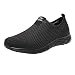 DOPRISIC Walking Sneakers for Men Lightweight Wide Width Comfortable Sports Athletic Workout Gym Sneakers Breathable Shoes Black