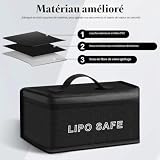 Vicloon sac de sécurité LiPo ignifuge, lot de 2 pièces photo 4