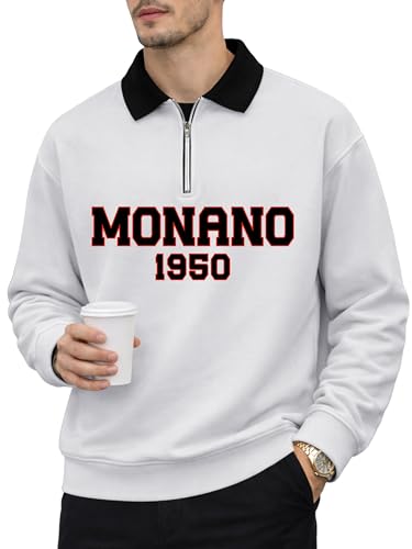 Image of Noble Monk Men's Round Neck Sweatshirt | Casual Long Sleeve Pullover | Regular Fit Winter Wear Top | Stylish Daily Outerwear