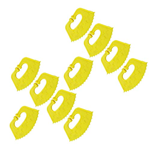 B Baosity 10 PCS Calf Nose Thorn Plastic Milk Sucking Preventer Livestock Farm Tool Yellow