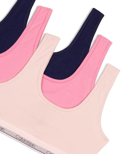 Calvin Klein Girls' Cotton Bralette 3-Pack3