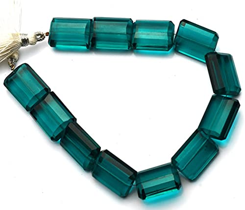Quartz hydro couleur apatite perles pépites facettées 14x18mm pour création de bijoux