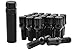 20 Pc Black 14x1.5B Spline Tuner Conical Lug Bolts | 28 MM Factory Length | Wheel Lugs + 2 Keys | Fits Audi BMW Mercedes Benz Volkswagen Porsche W/Aftermarket Wheels | Small Diameter