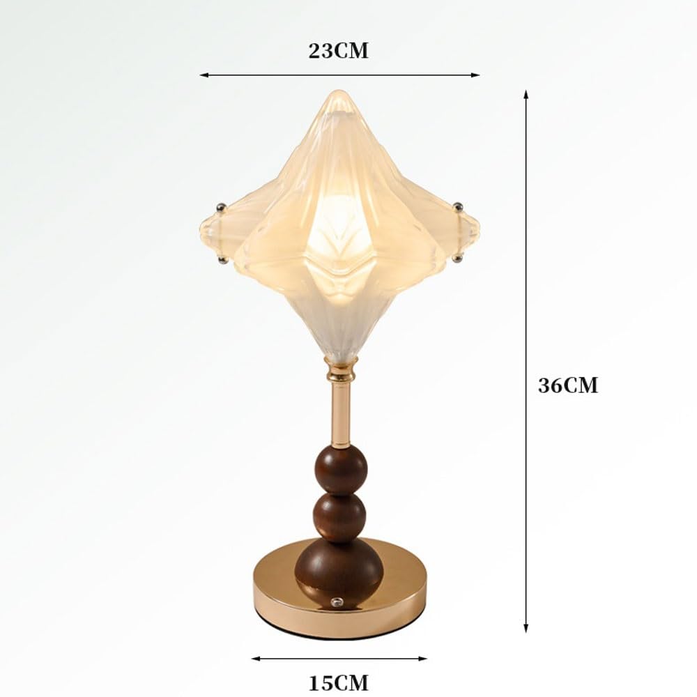 Lampka biurkowa Lampa stołowa w kształcie gwiazdy do salonu, szklana, atmosfera, stolik nocny, sypialnia główna Lampka nocna
