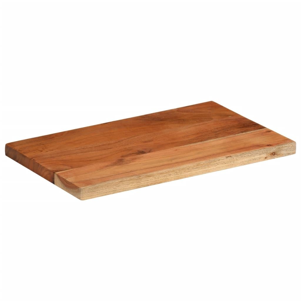 vidaXL Tischplatte, Holzplatte Rechteckig, Massivholzplatte für Bartisch Beistelltisch Esstisch, Ersatztischplatte, 50x20x2,5cm Massivholz Akazie