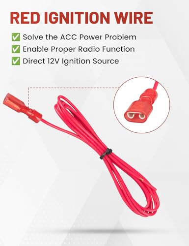 RED WOLF Radio Wiring Harness w/Antenna Adapter Compatible with 2006-2013 GM GMC Sierra Chevy Impala Buick Cadillac Install Aftermarket Stereo CD Player Receiver Wire Cable Adapter - Image 6