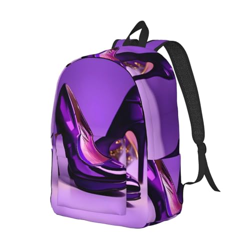 Sac à dos pour le week-end violet imprimé mode voyage et infirmière - 2