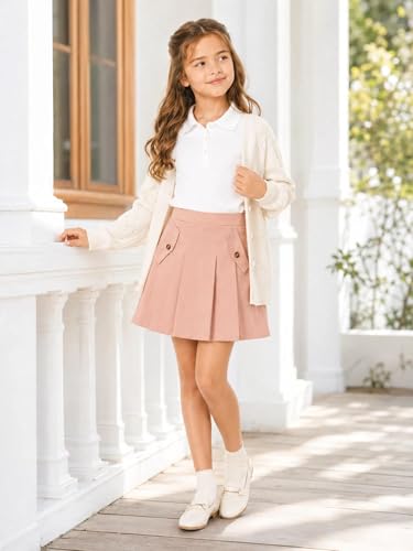 Image of Girls Pleated Skirts Cute Summer Graphic Casual Mini Tennis Skirts