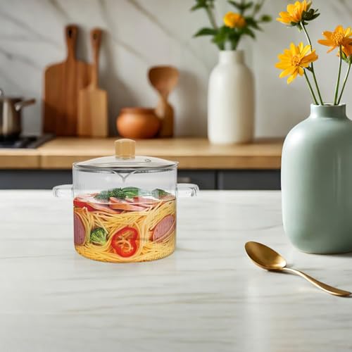 Casserole en verre de 2,3l anti-adhérence pour soupes saines - 6