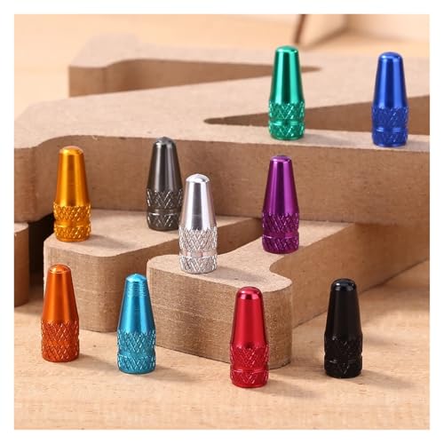 40 piezas tapas de válvula para neumáticos de bicicleta ligeras y a prueba de polvo, coloridas, de aleación de aluminio, cubiertas protectoras para válvulas francesas miniatura 4