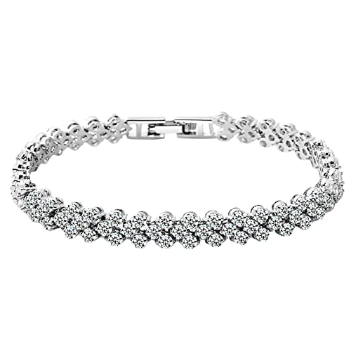 Women's 925 Sterling Silver Adjustable Hollow Chain Bracelet Charm Wrist Bangle Gift (Silver D)
