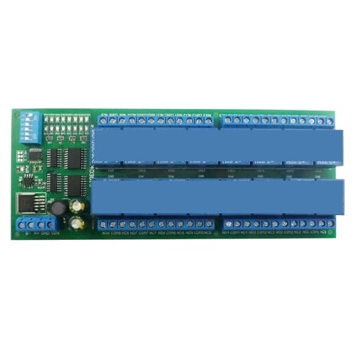 Module de relais RS485 16 canaux 12V avec boîtier de rail DIN35 C45 pour contrôle industriel