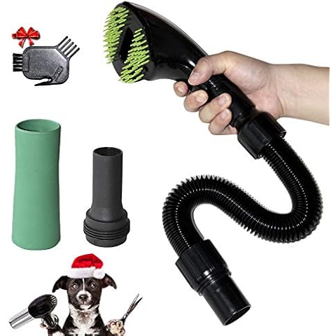 Gforest Pet Vacuum Grooming Comb Brush Hair Remover Shedding Deshedding Attachment Tool Kit for Dogs and Cats (black) Cover